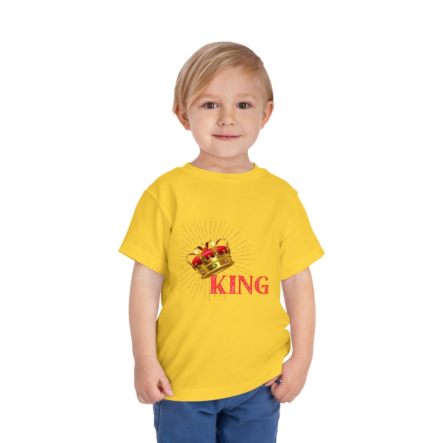 Toddler King Tee - Celebrate Royalty, Birthday Gift, Cute Toddler Shirt, Crown Design, Fun Casual Wear, Kids Apparel