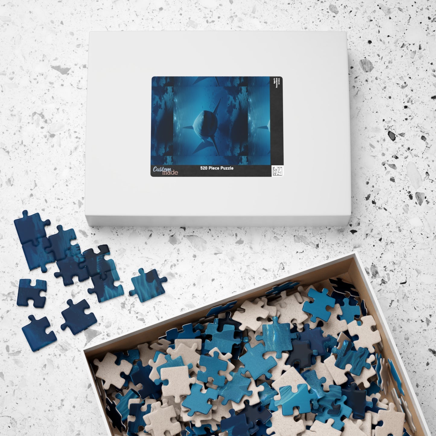 Ocean Life Puzzle - Perfect for Shark Lovers, Family Fun, Educational Activity, Gift for Holidays, 110 to 1014-Piece Options