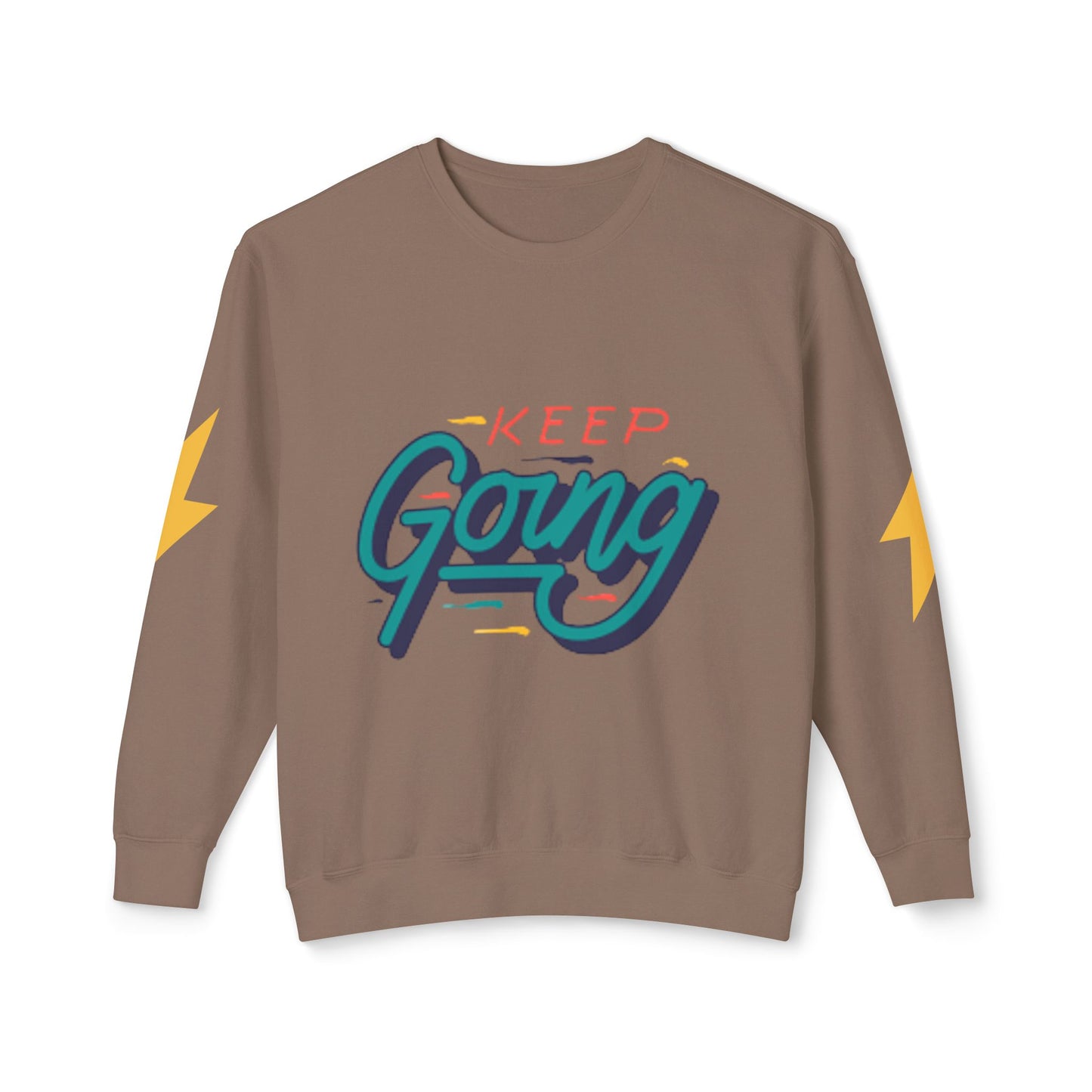 Motivational Unisex Lightweight Crewneck Sweatshirt - Keep Going, Casual Wear, Gift for Friends, Daily Inspiration, Positive Vibe, [...]