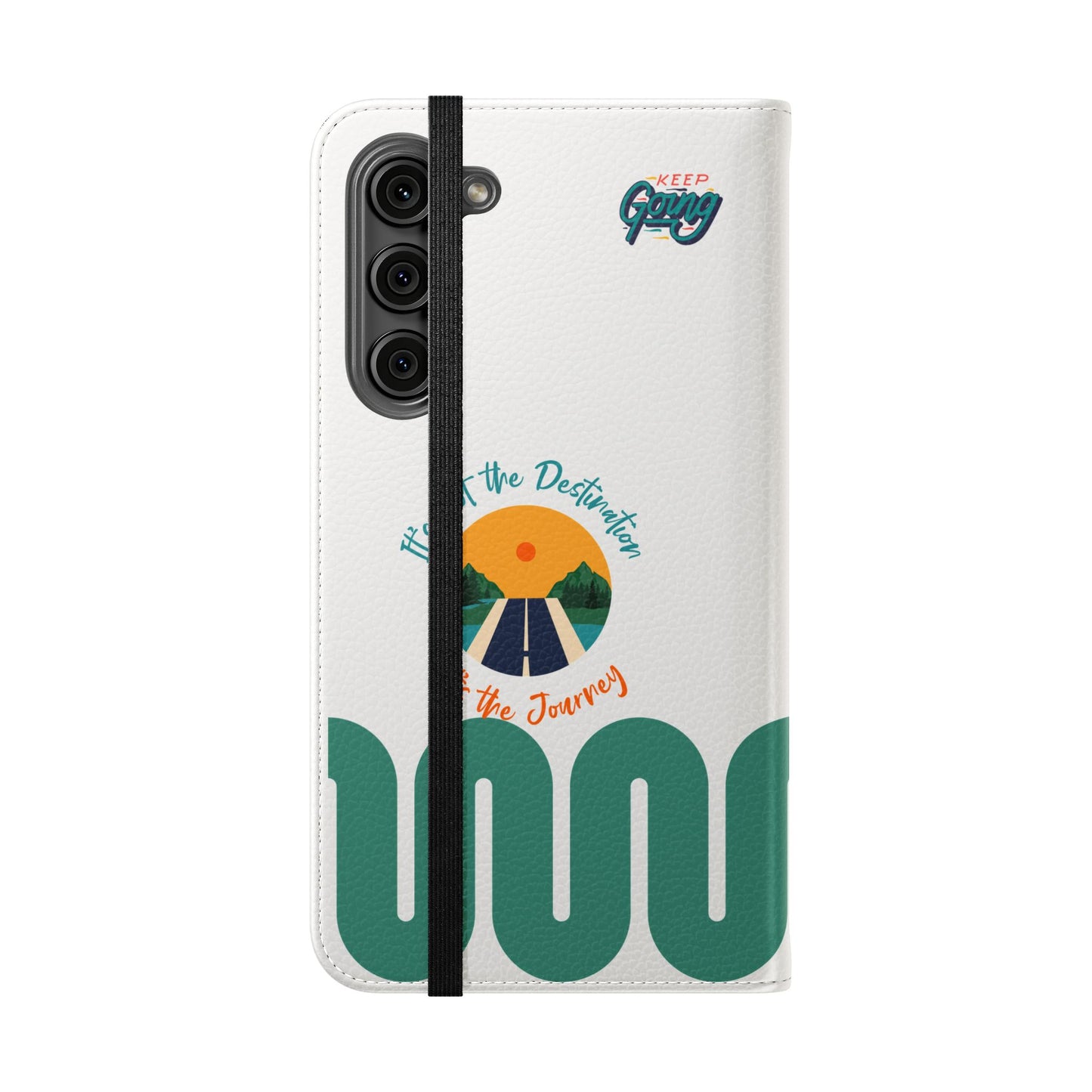 Inspirational Phone Flip Cases - Keep Going: Travel Lovers, Motivational Gifts, Phone Accessories, Road Trip Essentials, Adventure Gear