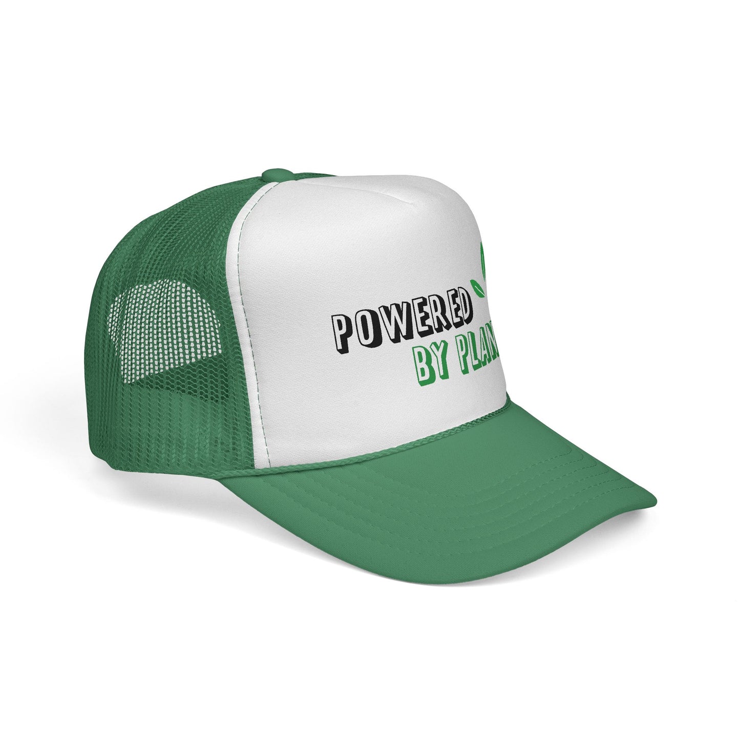 Eco-Friendly Trucker Cap - Powered by Plants, Sustainable Gift, Casual Hat for Plant Lovers, Gardening Accessory, Everyday Wear, Earth Day