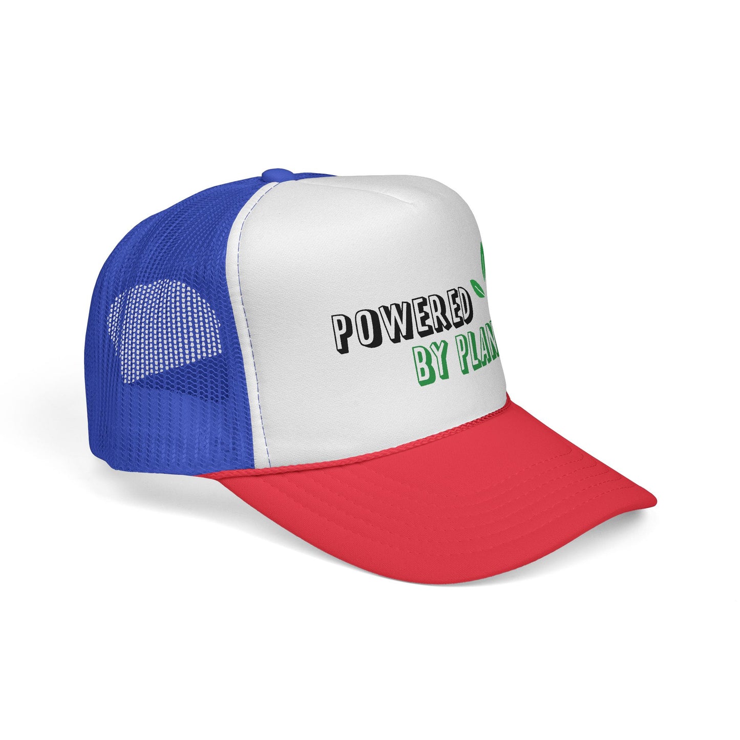 Eco-Friendly Trucker Cap - Powered by Plants, Sustainable Gift, Casual Hat for Plant Lovers, Gardening Accessory, Everyday Wear, Earth Day