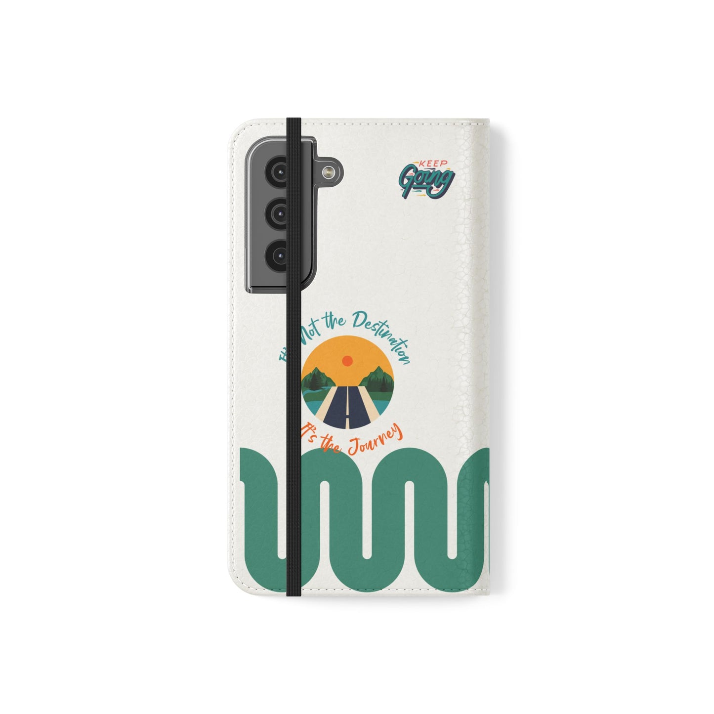 Inspirational Phone Flip Cases - Keep Going: Travel Lovers, Motivational Gifts, Phone Accessories, Road Trip Essentials, Adventure Gear
