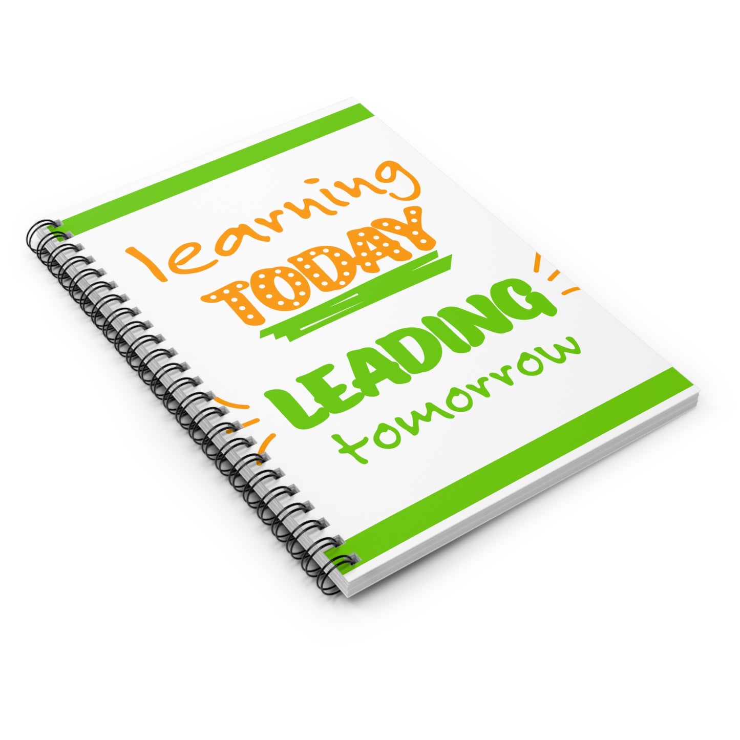 Motivational Spiral Notebook - Learning Today Leading Tomorrow | School Supplies, Journaling, Gift for Students, Teachers, [...]