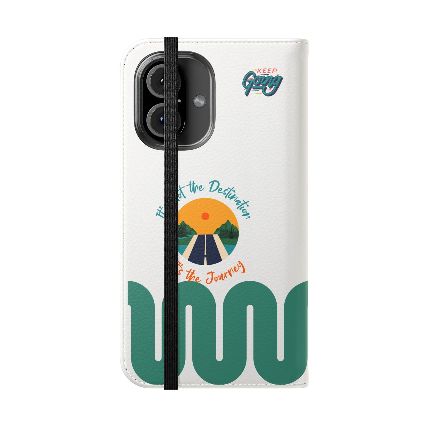 Inspirational Phone Flip Cases - Keep Going: Travel Lovers, Motivational Gifts, Phone Accessories, Road Trip Essentials, Adventure Gear