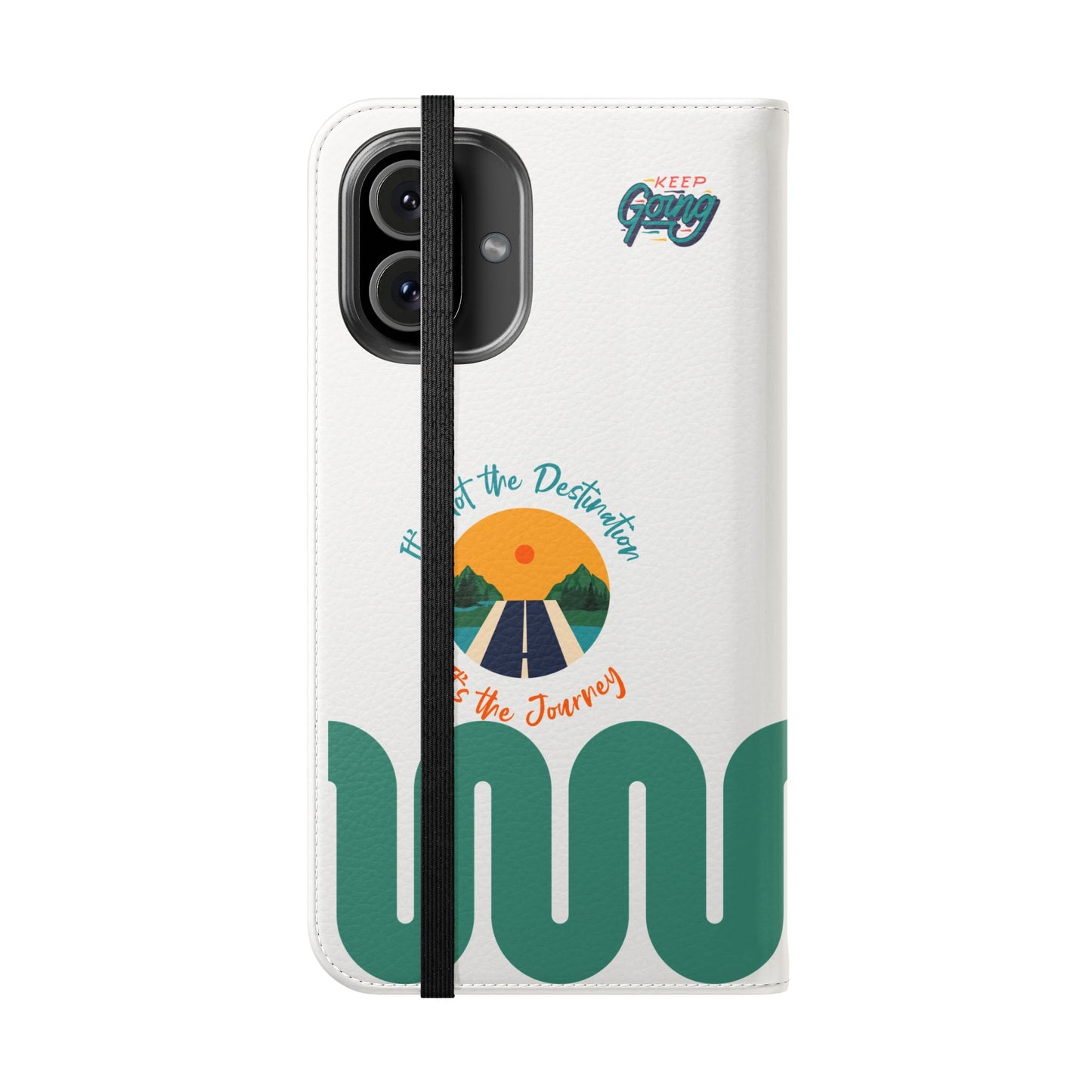 Inspirational Phone Flip Cases - Keep Going: Travel Lovers, Motivational Gifts, Phone Accessories, Road Trip Essentials, Adventure Gear