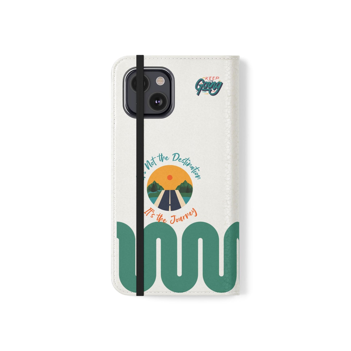 Inspirational Phone Flip Cases - Keep Going: Travel Lovers, Motivational Gifts, Phone Accessories, Road Trip Essentials, Adventure Gear