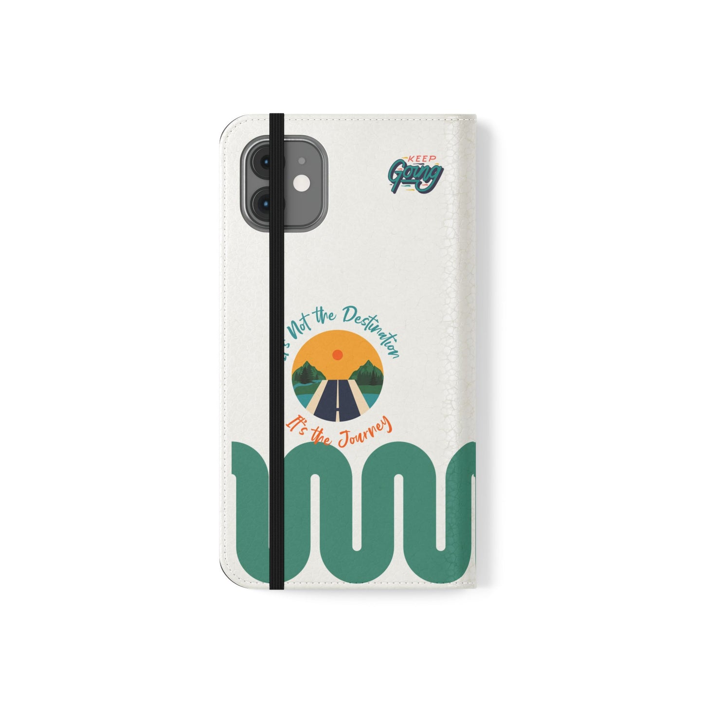 Inspirational Phone Flip Cases - Keep Going: Travel Lovers, Motivational Gifts, Phone Accessories, Road Trip Essentials, Adventure Gear