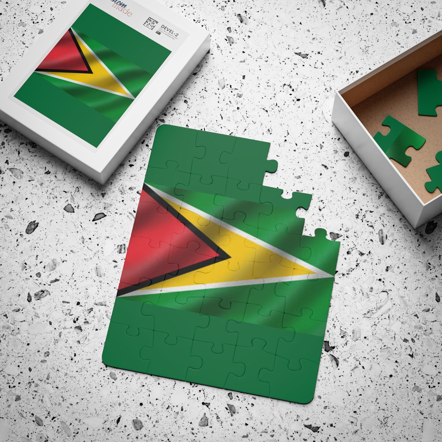 Kids' Puzzle with Guyana Flag Design – Fun Learning Activity for Children, Educational Toy, Travel Game, Birthday Gift, Family Activity