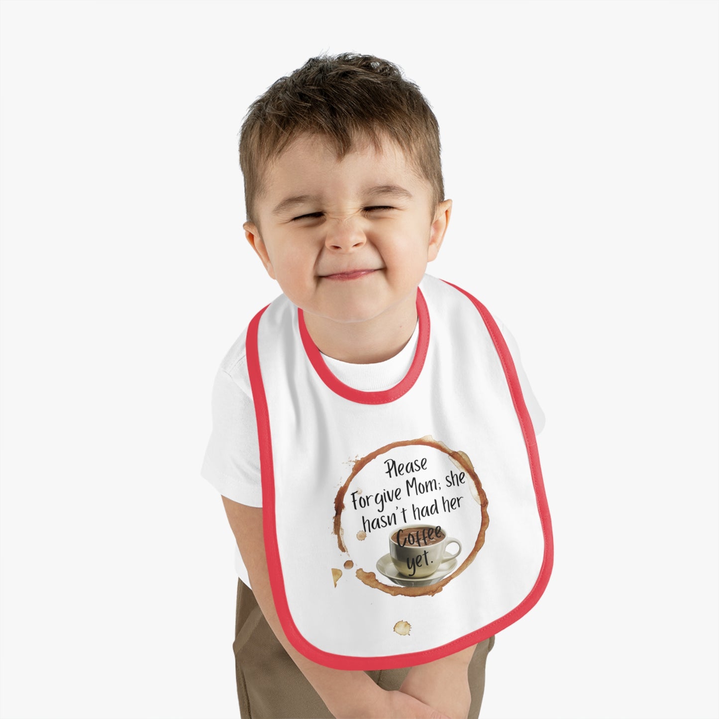 Funny Mommy Coffee Jersey Bib, Baby Shower Gift, Infant Feeding, Cute Bib, New Mom Gift, Toddler Bib, Coffee Lover Baby Bib