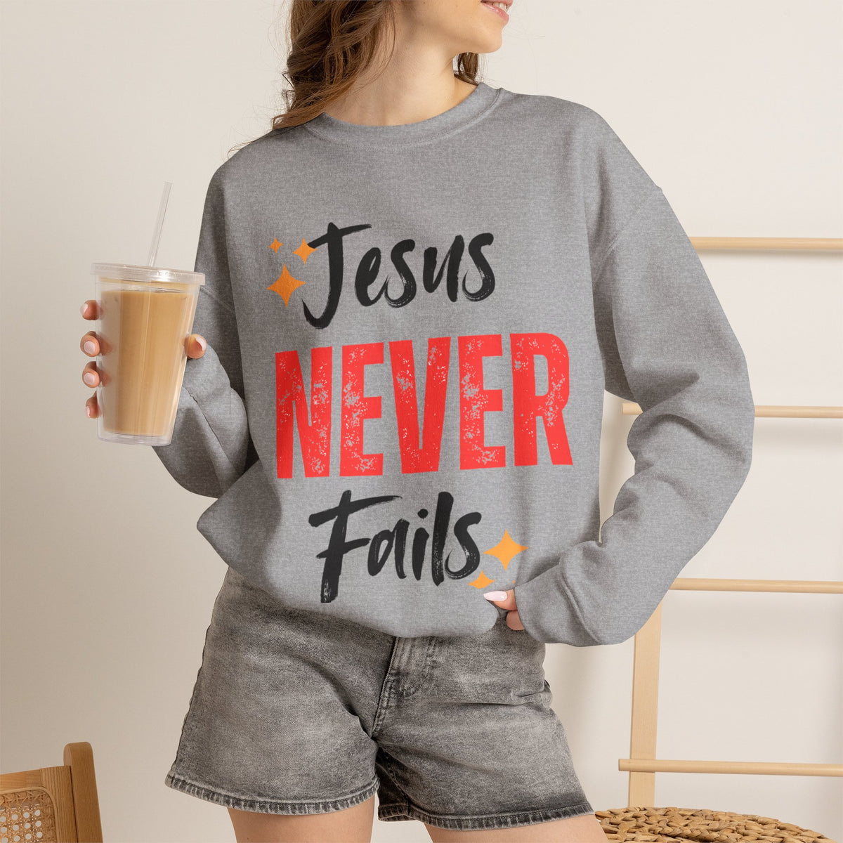 Jesus Never Fails Sweatshirt