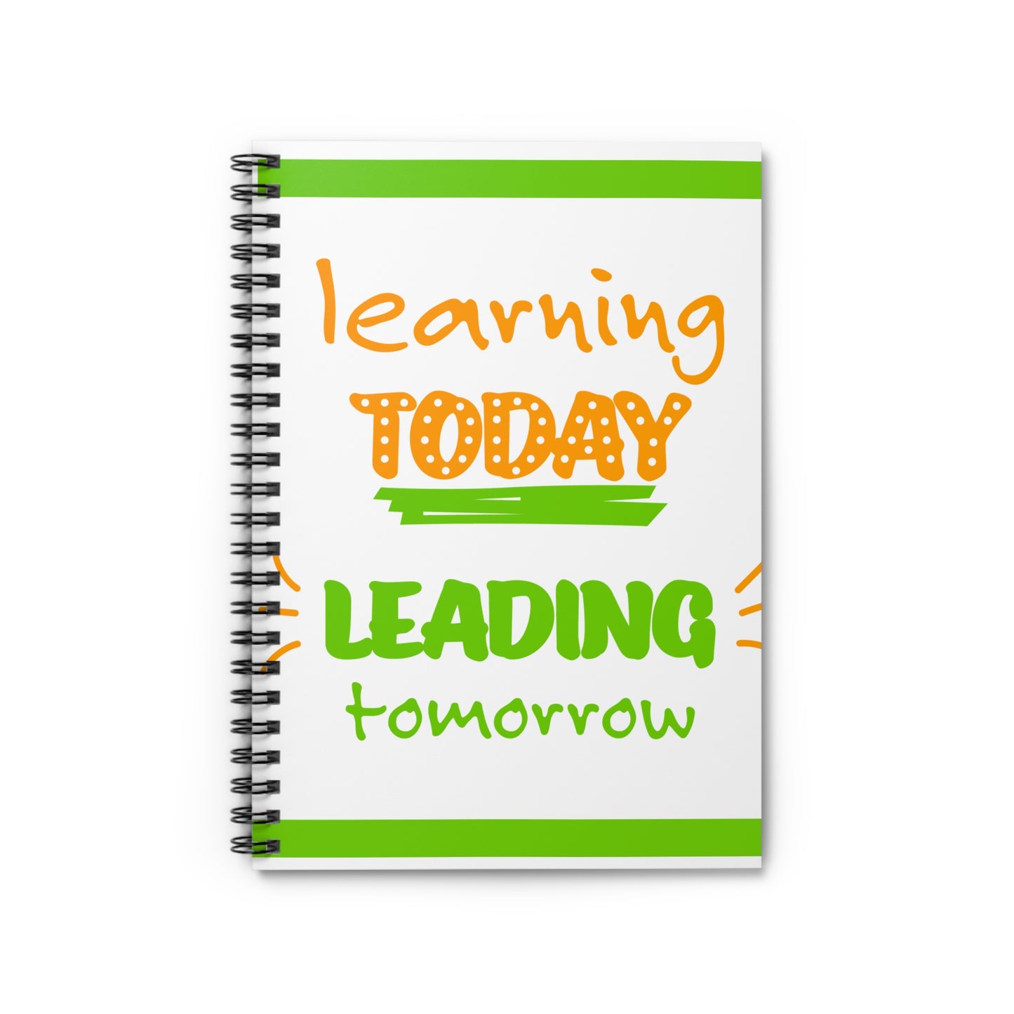 Motivational Spiral Notebook - Learning Today Leading Tomorrow | School Supplies, Journaling, Gift for Students, Teachers, [...]