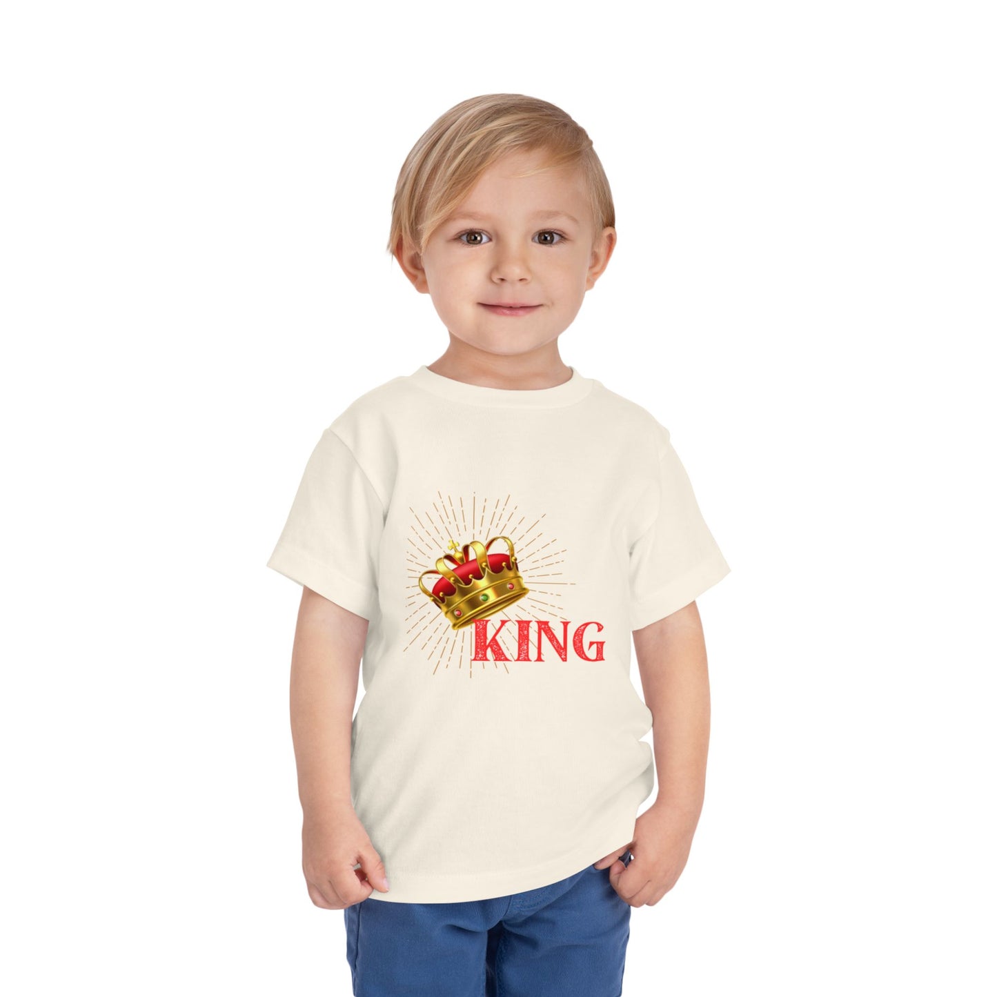 Toddler King Tee - Celebrate Royalty, Birthday Gift, Cute Toddler Shirt, Crown Design, Fun Casual Wear, Kids Apparel