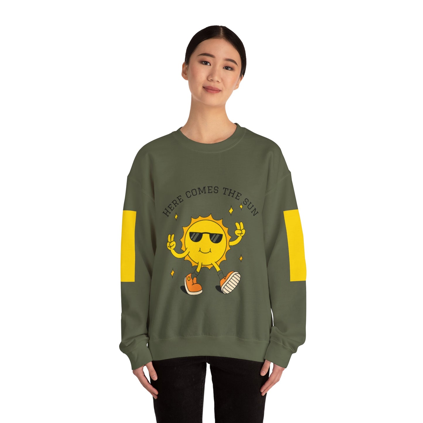 Sunny Vibes Sweatshirt - Bright Unisex Crewneck for Casual Days, Gift for Friends, Spring Fashion, Fun Layering, Sunshine Design