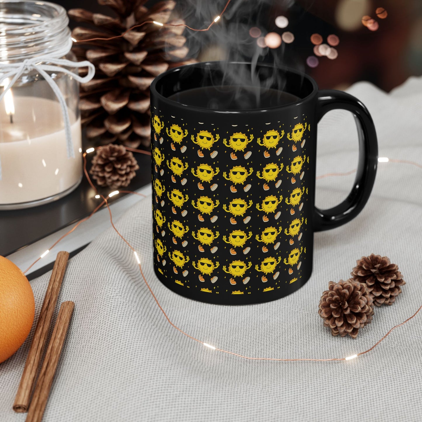 Vibrant Cartoon Illustration Mug - Perfect for Coffee Lovers, Gift for Friends, Quirky Kitchen Decor, Unique Birthday Gift, Fun Collectible