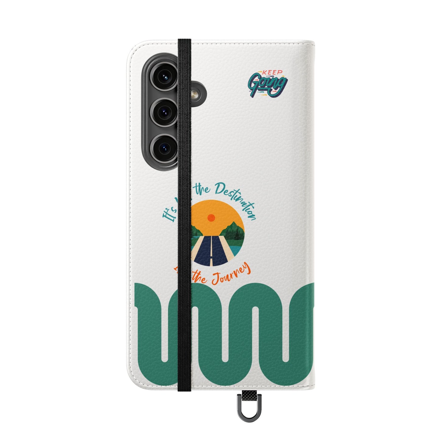 Inspirational Phone Flip Cases - Keep Going: Travel Lovers, Motivational Gifts, Phone Accessories, Road Trip Essentials, Adventure Gear