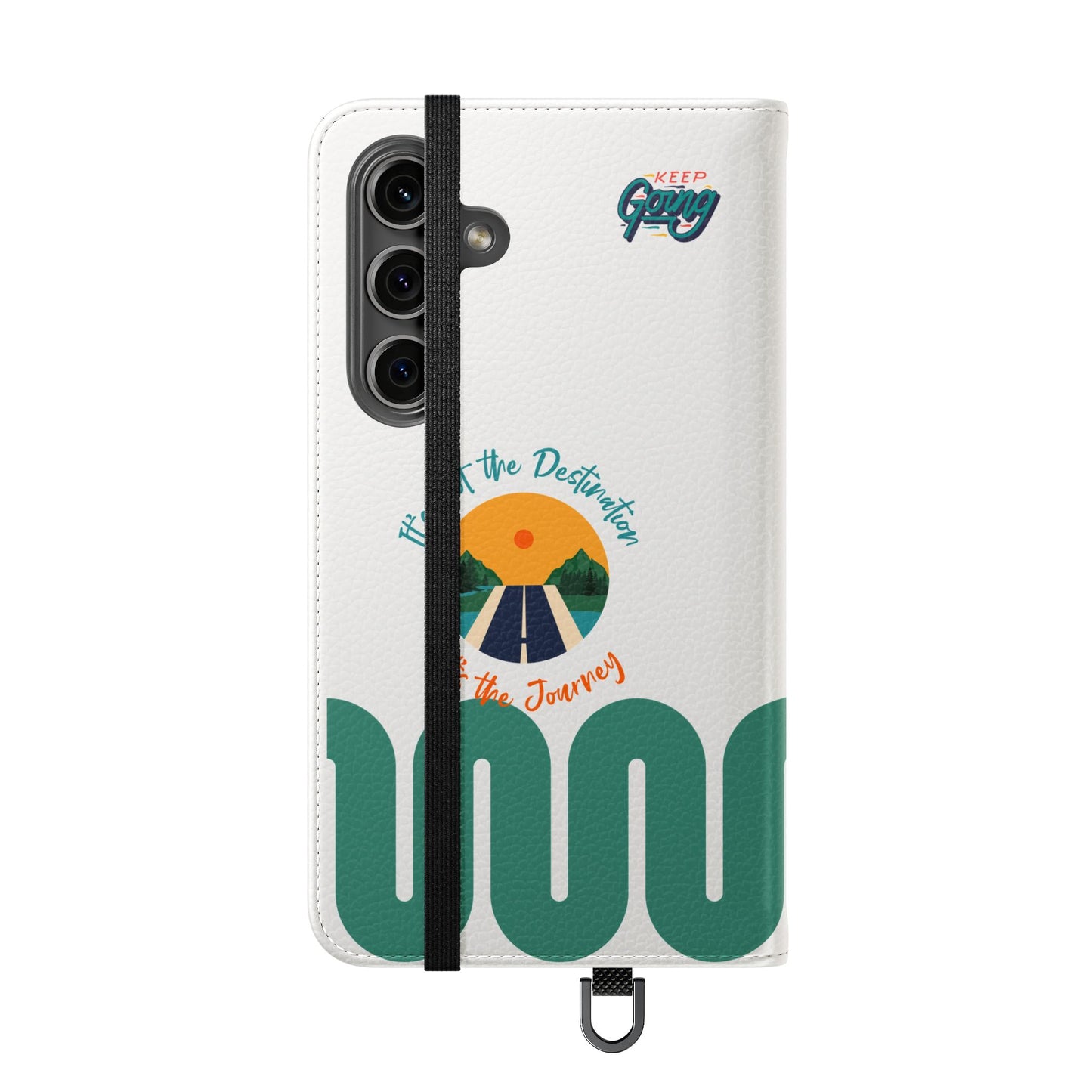 Inspirational Phone Flip Cases - Keep Going: Travel Lovers, Motivational Gifts, Phone Accessories, Road Trip Essentials, Adventure Gear