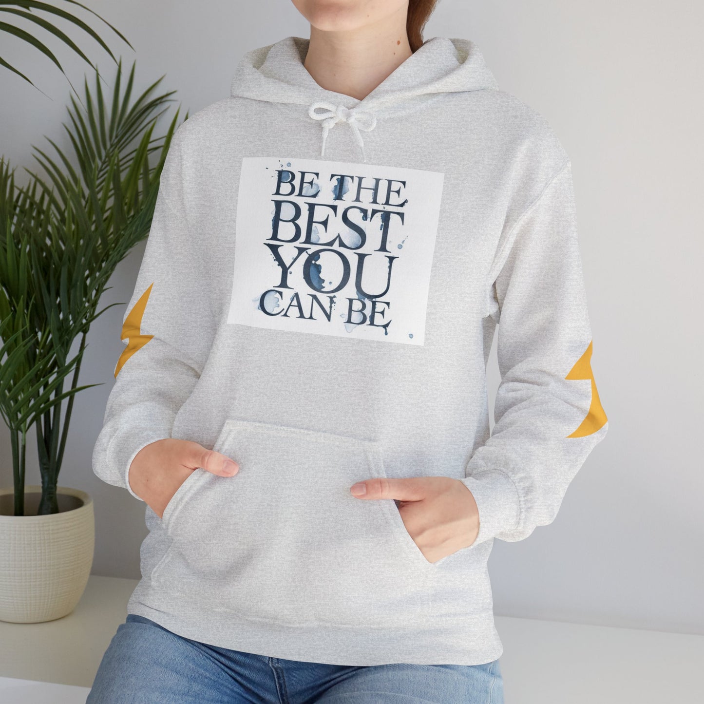 Inspirational Quote Hoodie, Motivation Sweatshirt, Unisex Gift, Cozy Casual Wear, Perfect for Holidays, Be The Best You Can Be