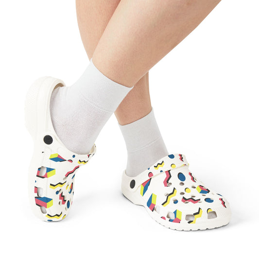 Colorful AOP EVA Foam Rubber Shoes - Fun and Comfortable Footwear for Everyday Wear, Summer Outfits, Pool Days, Gifting & More