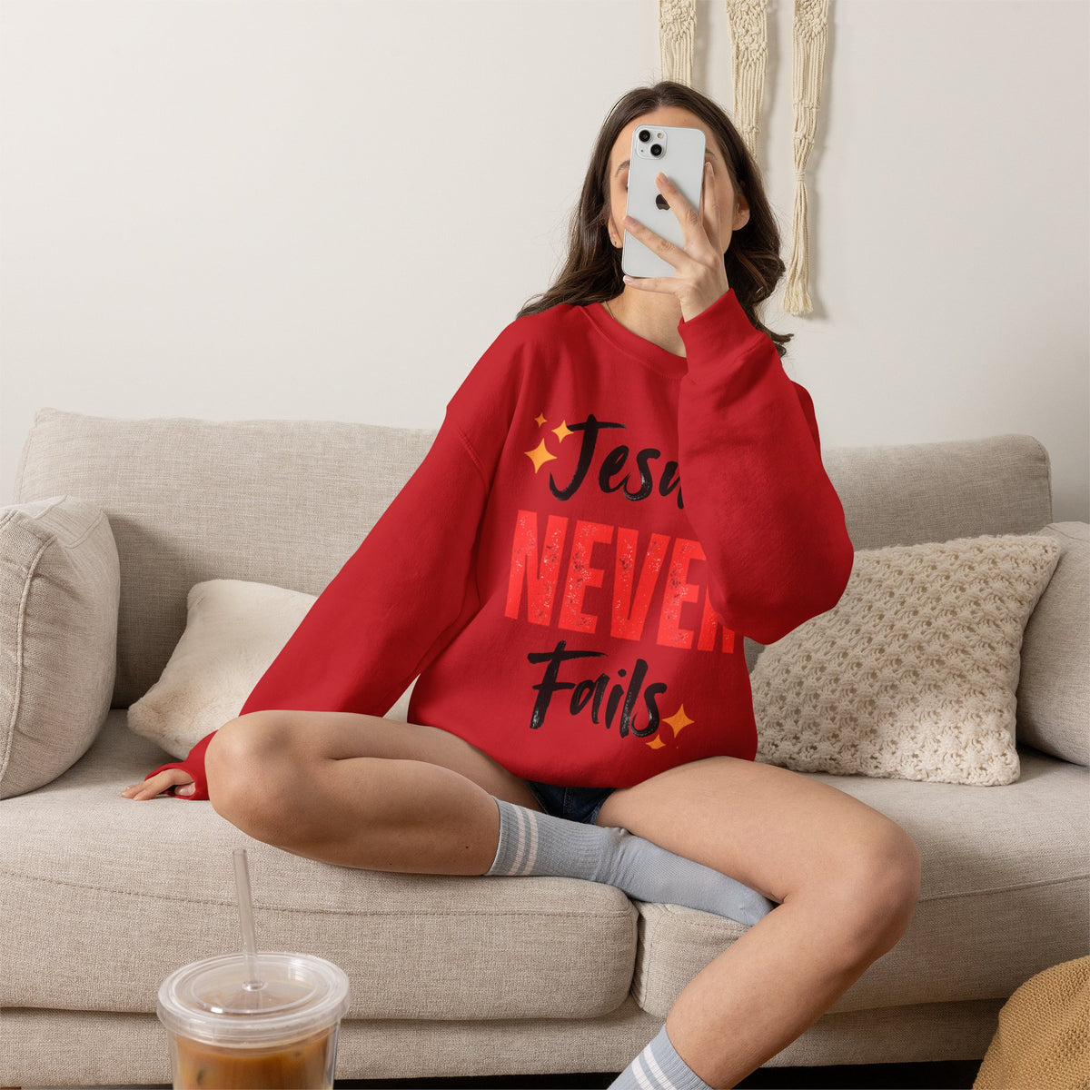 Jesus Never Fails Sweatshirt