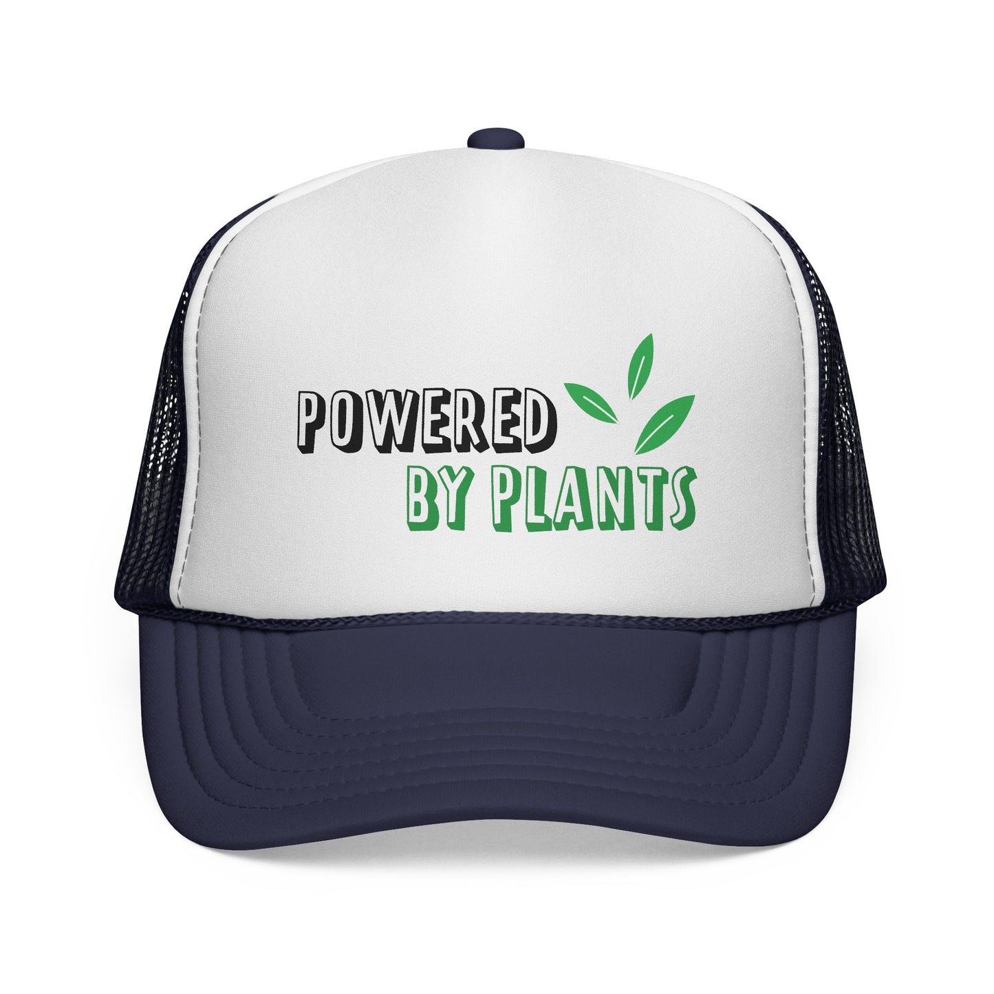 Eco-Friendly Trucker Cap - Powered by Plants, Sustainable Gift, Casual Hat for Plant Lovers, Gardening Accessory, Everyday Wear, Earth Day