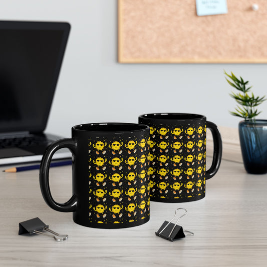 Vibrant Cartoon Illustration Mug - Perfect for Coffee Lovers, Gift for Friends, Quirky Kitchen Decor, Unique Birthday Gift, Fun Collectible