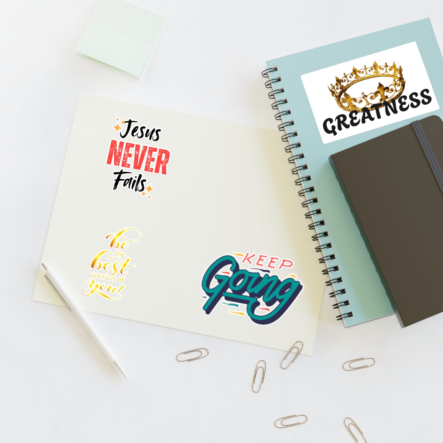 Inspirational Sticker Sheets for Motivation and Encouragement, Self-Improvement Stickers, Positive Affirmation Decor, Gifts for [...]