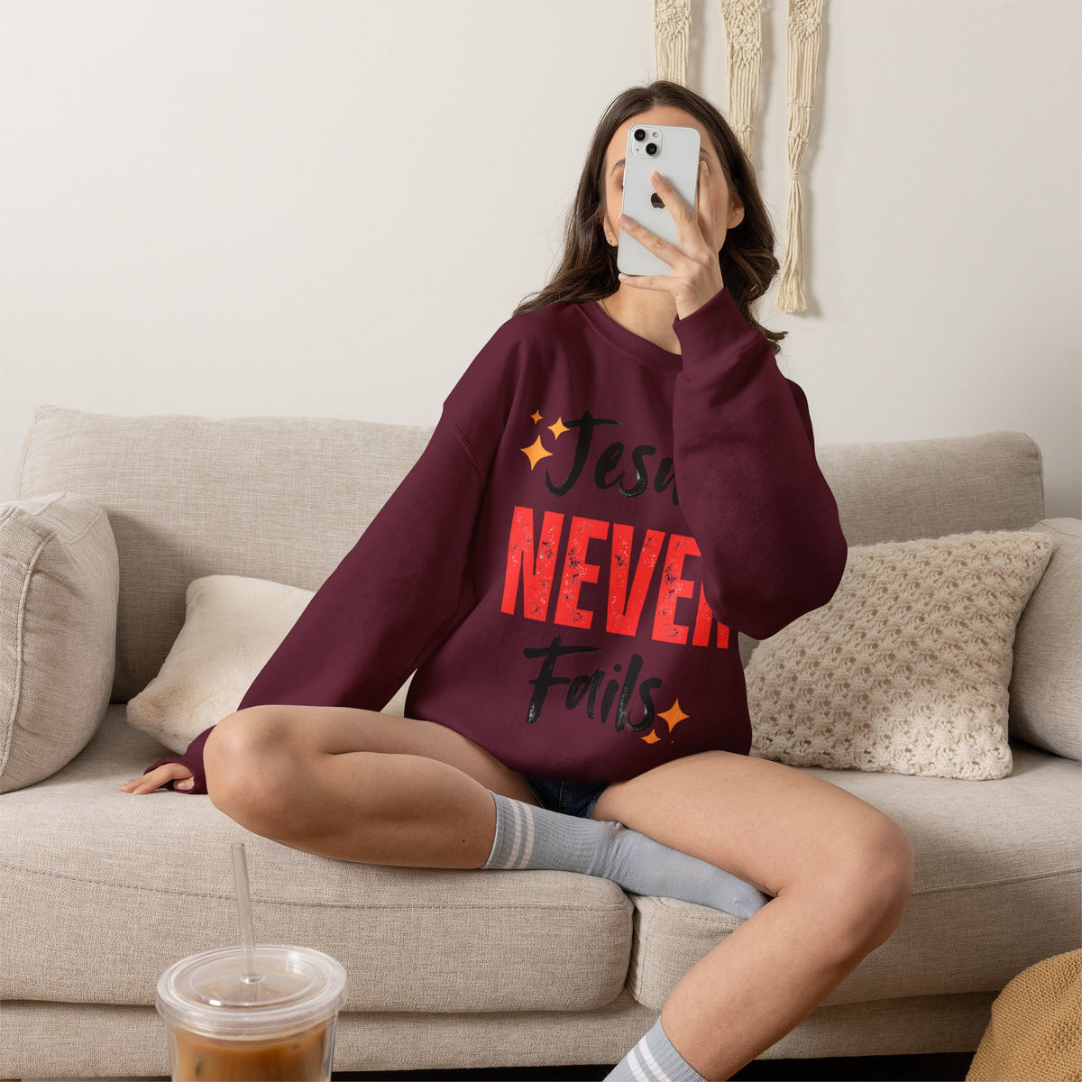 Jesus Never Fails Sweatshirt