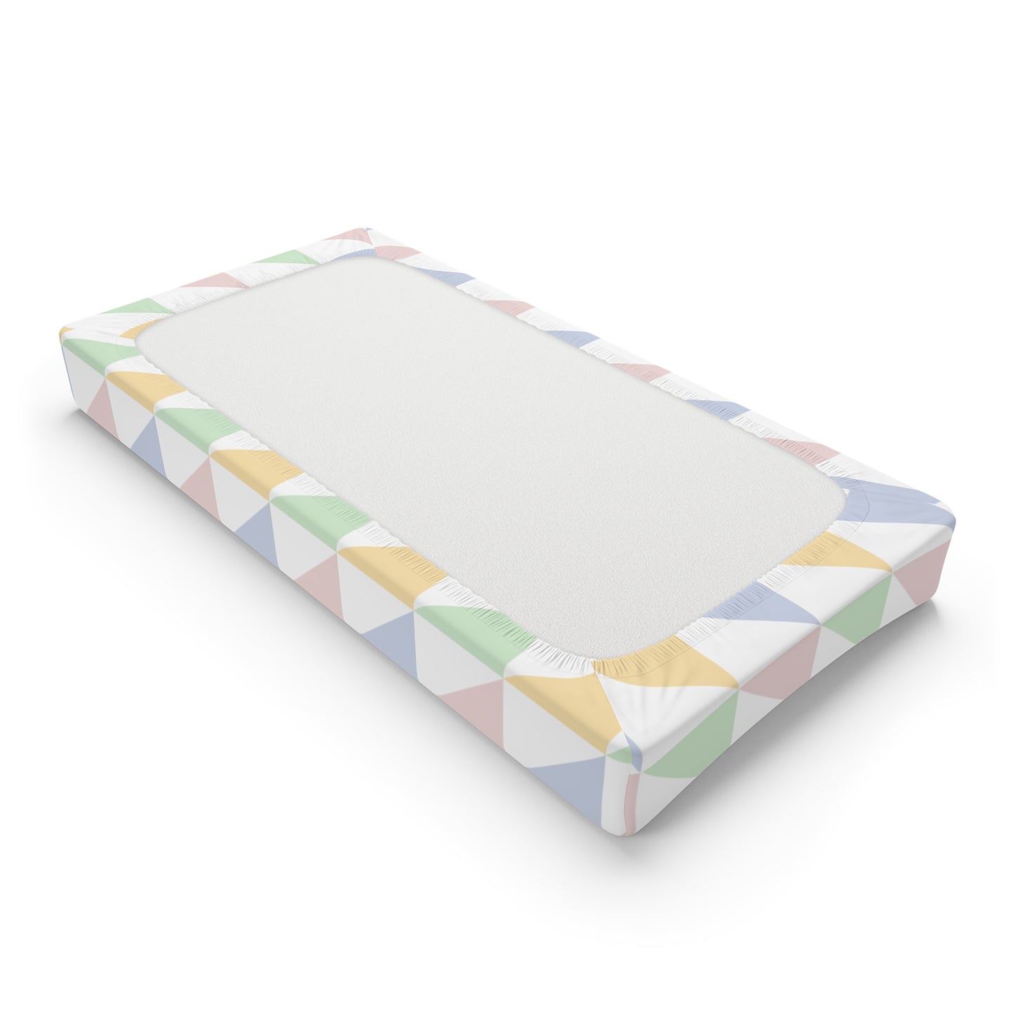 Colorful Geometric Baby Changing Pad Cover, Nursery Gift, Baby Shower Decor, Modern Baby Bedding, Gender Neutral Baby Essentials