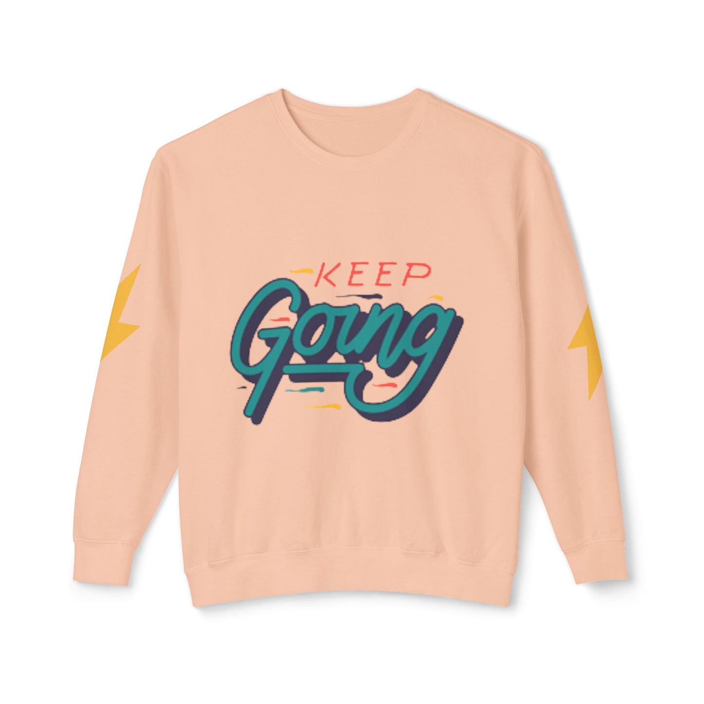 Motivational Unisex Lightweight Crewneck Sweatshirt - Keep Going, Casual Wear, Gift for Friends, Daily Inspiration, Positive Vibe, [...]