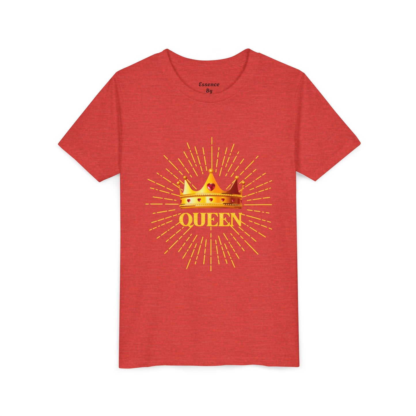 Queen Youth Short Sleeve Tee, Kids Crown Shirt, Birthday Gift for Girls, Cute Casual Wear, Royalty Themed Tee, Celebratory Apparel