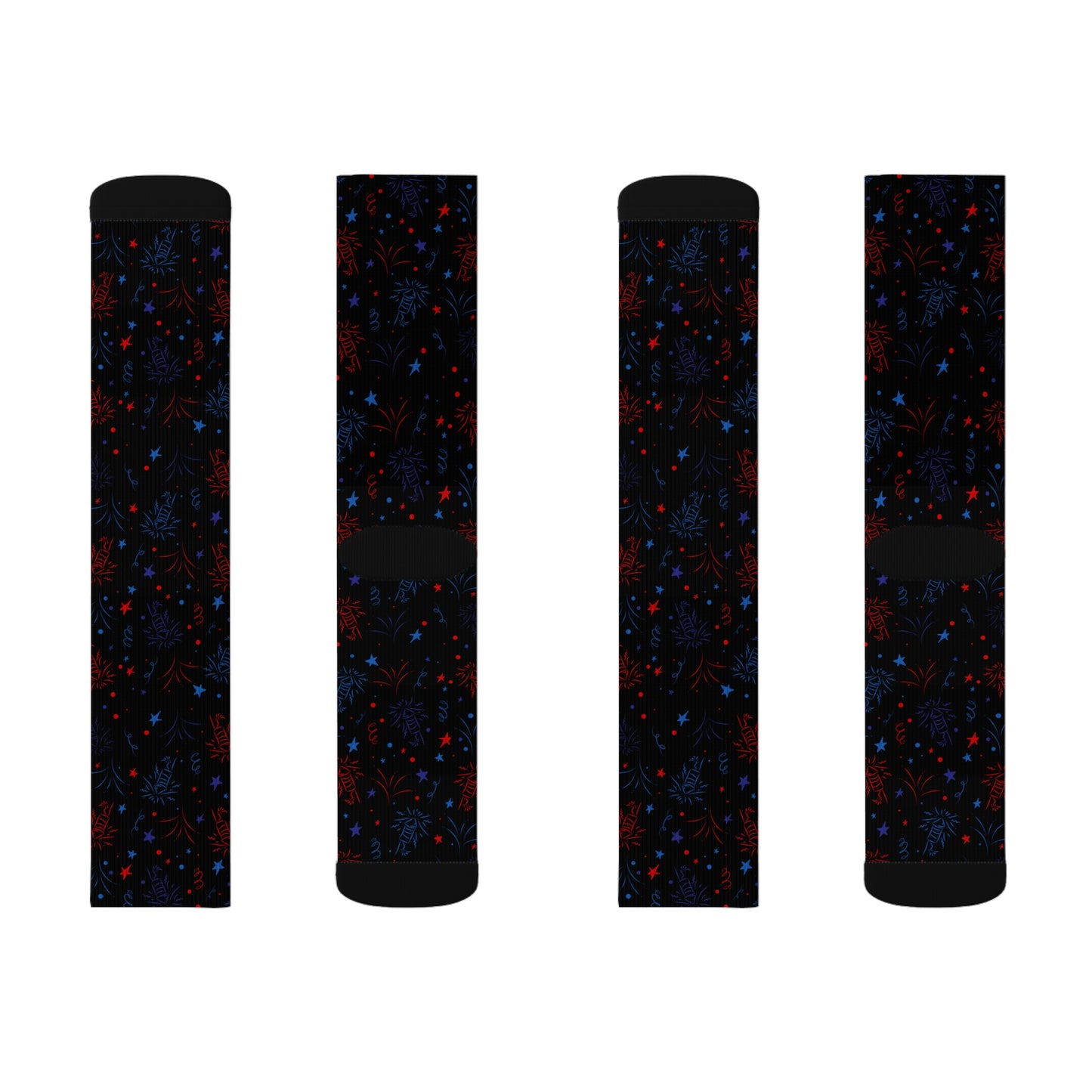 Fireworks Pattern Socks, Fun Gift for Celebrations, Cozy Footwear for Independence Day, Unique Holiday Socks, Comfortable Everyday Wear