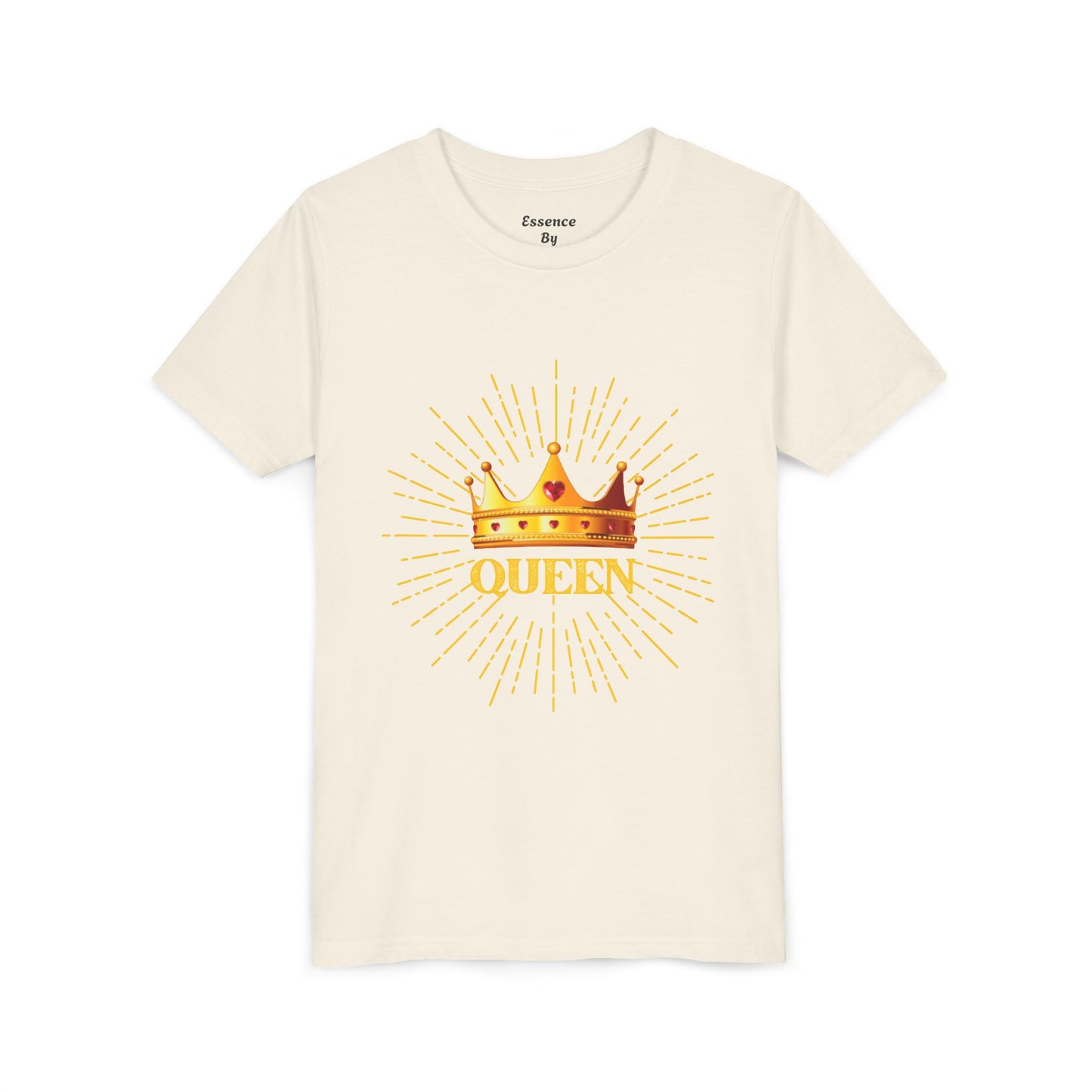 Queen Youth Short Sleeve Tee, Kids Crown Shirt, Birthday Gift for Girls, Cute Casual Wear, Royalty Themed Tee, Celebratory Apparel