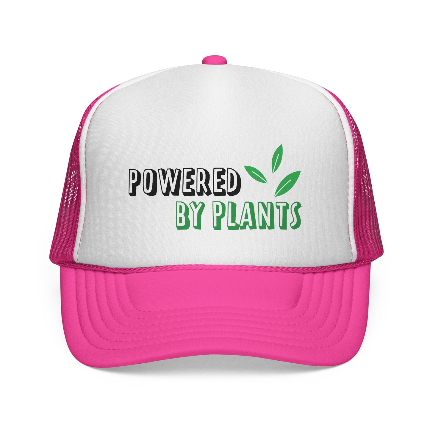 Eco-Friendly Trucker Cap - Powered by Plants, Sustainable Gift, Casual Hat for Plant Lovers, Gardening Accessory, Everyday Wear, Earth Day