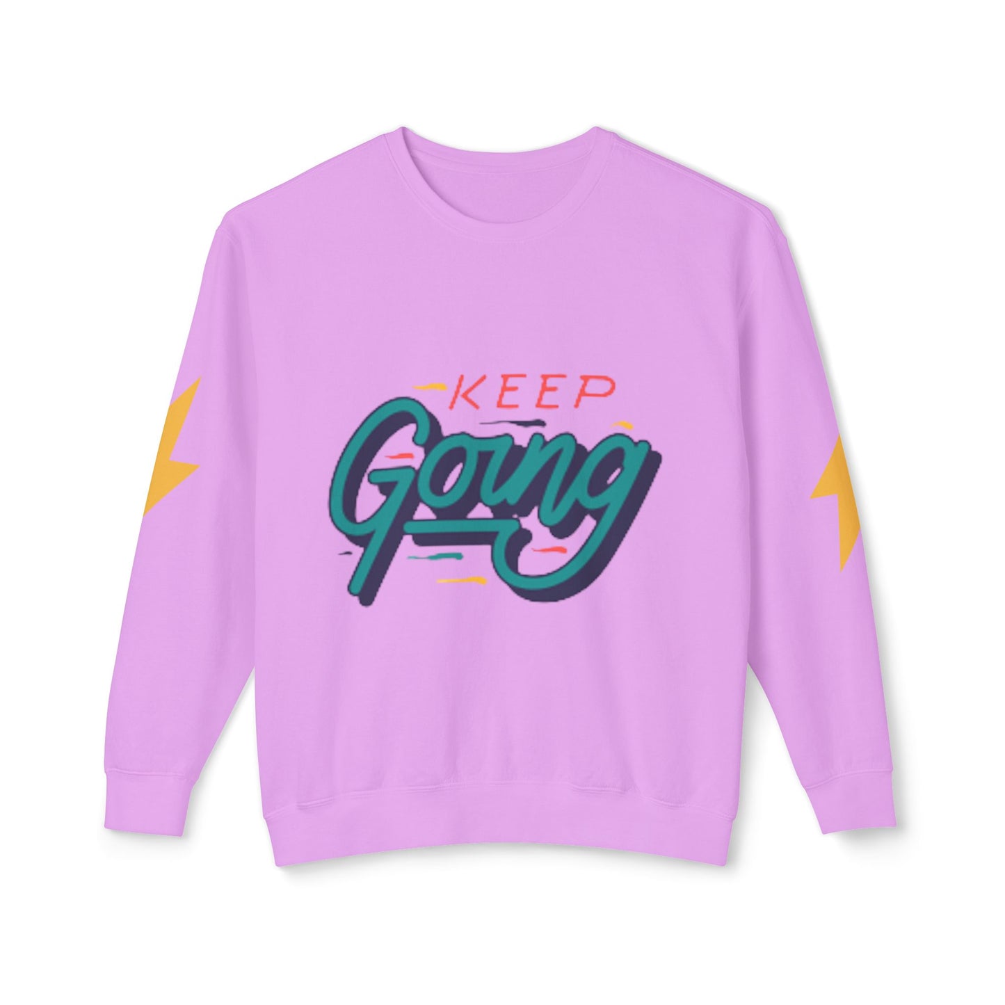 Motivational Unisex Lightweight Crewneck Sweatshirt - Keep Going, Casual Wear, Gift for Friends, Daily Inspiration, Positive Vibe, [...]