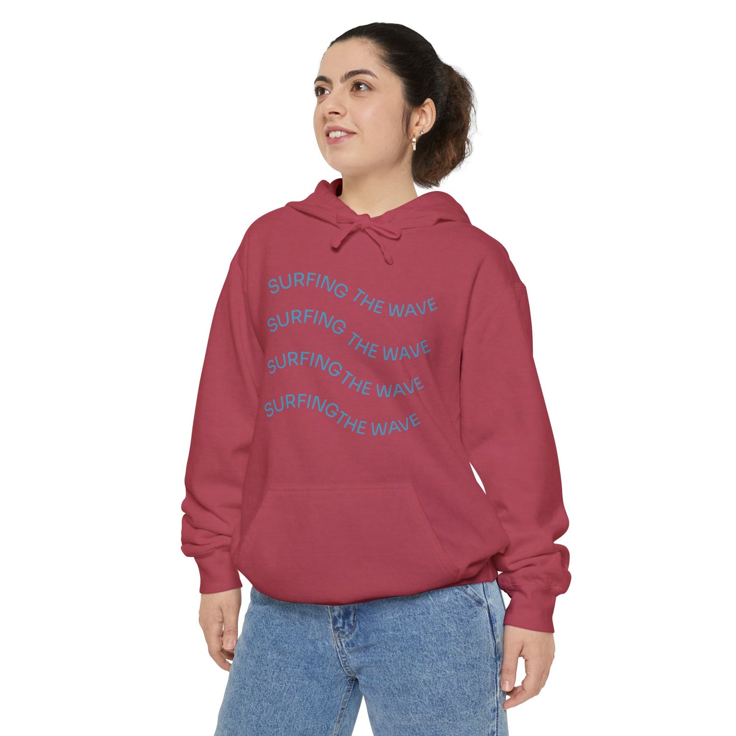 Surfing Wave Hoodie, Beachwear, Unisex Pullover, Casual Streetwear, Gift for Surfers, Summer Fashion