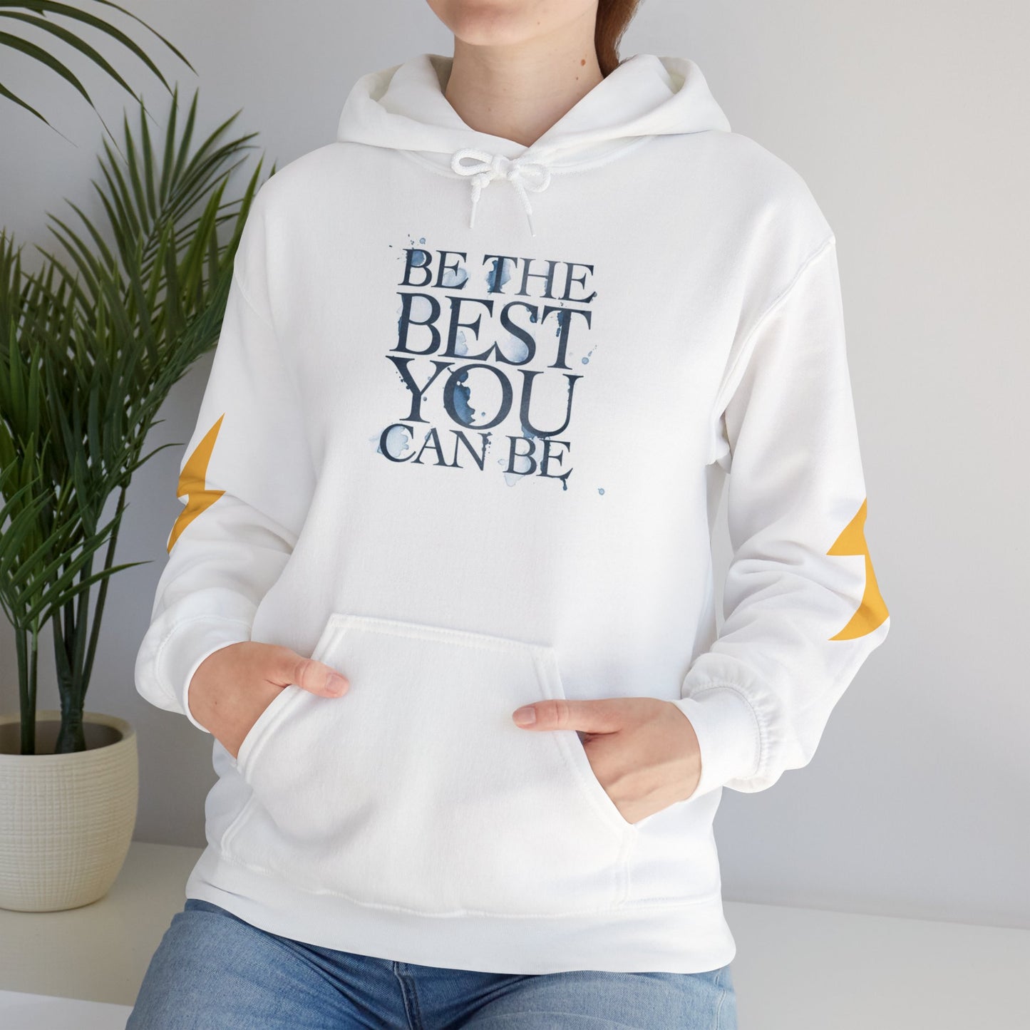 Inspirational Quote Hoodie, Motivation Sweatshirt, Unisex Gift, Cozy Casual Wear, Perfect for Holidays, Be The Best You Can Be