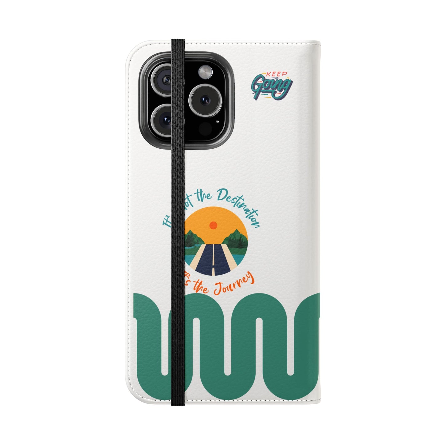 Inspirational Phone Flip Cases - Keep Going: Travel Lovers, Motivational Gifts, Phone Accessories, Road Trip Essentials, Adventure Gear