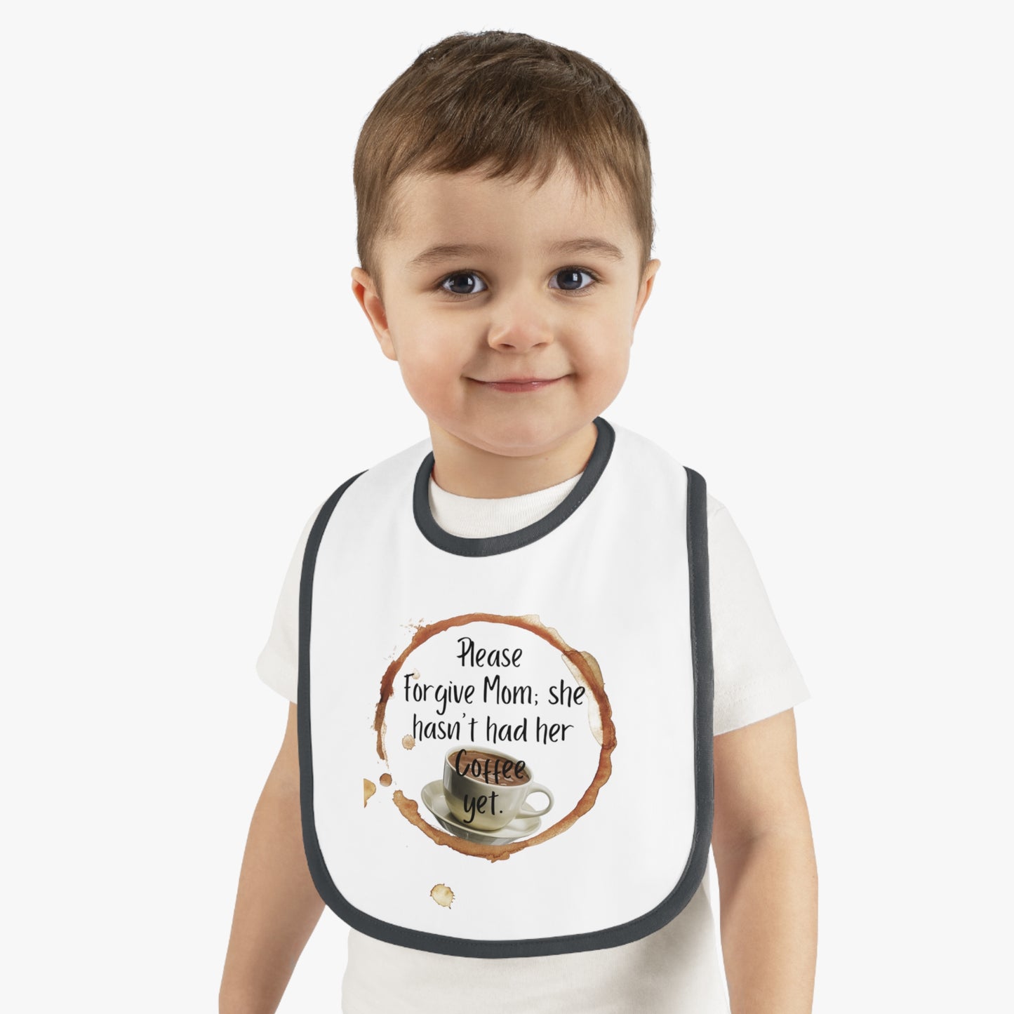 Funny Mommy Coffee Jersey Bib, Baby Shower Gift, Infant Feeding, Cute Bib, New Mom Gift, Toddler Bib, Coffee Lover Baby Bib