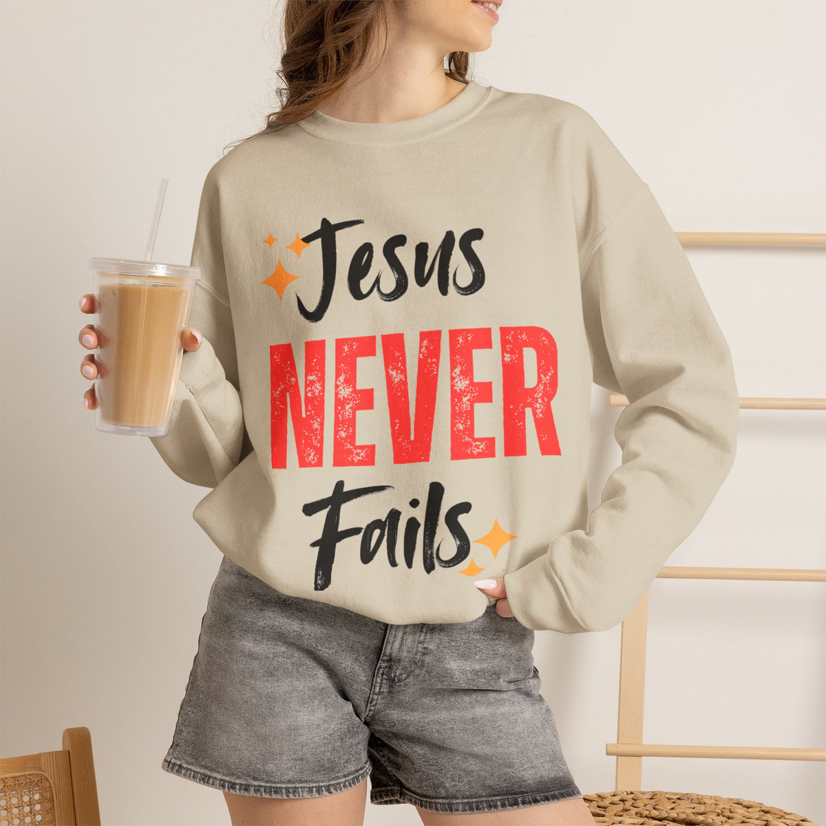 Jesus Never Fails Sweatshirt