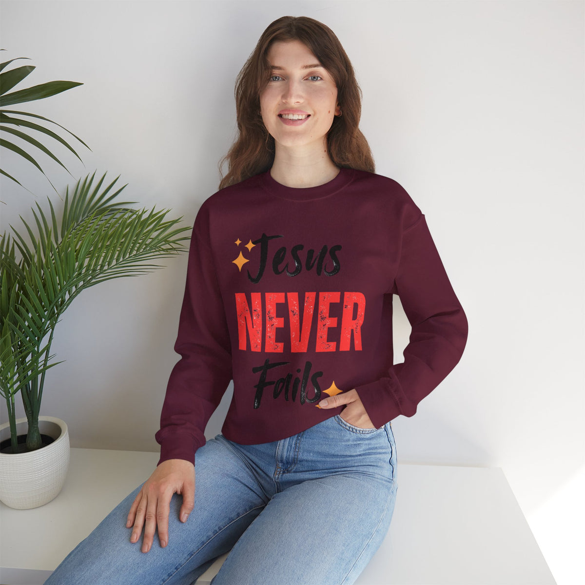Jesus Never Fails Sweatshirt