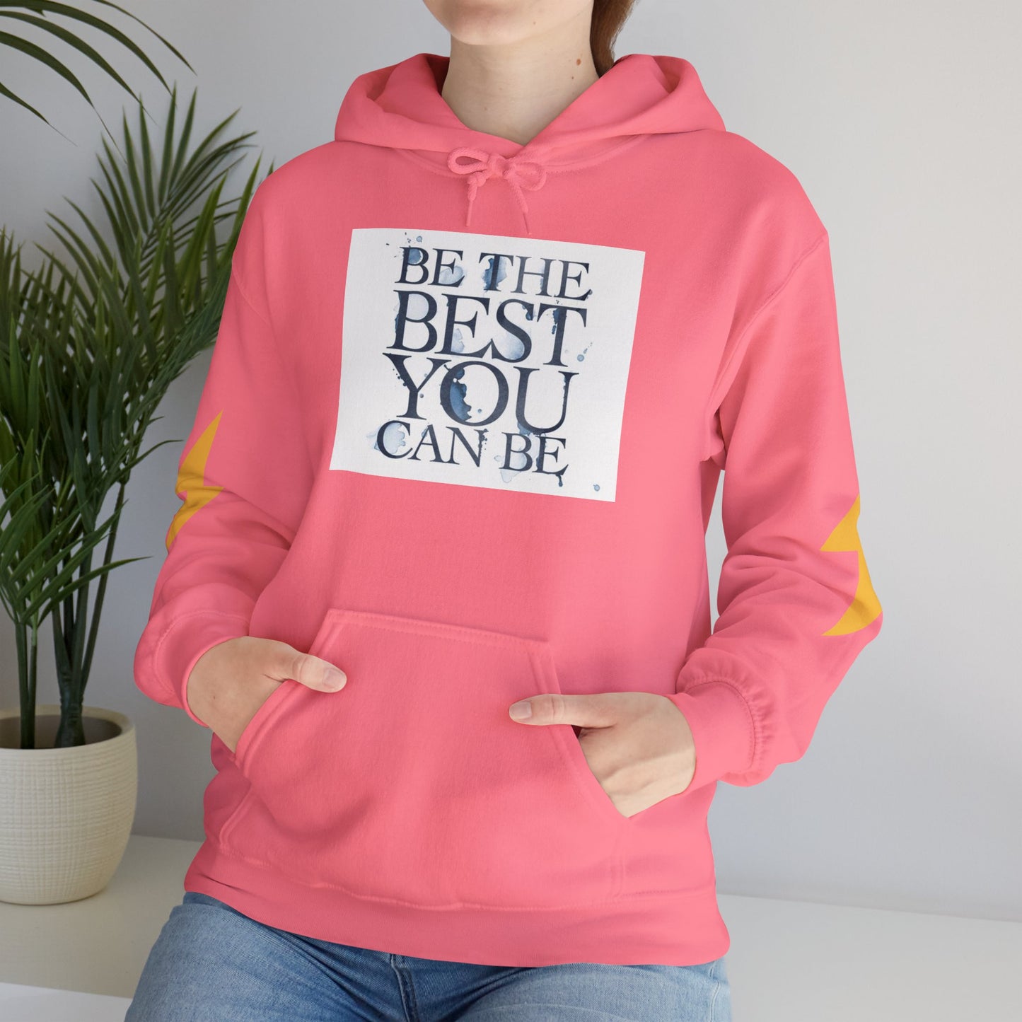 Inspirational Quote Hoodie, Motivation Sweatshirt, Unisex Gift, Cozy Casual Wear, Perfect for Holidays, Be The Best You Can Be
