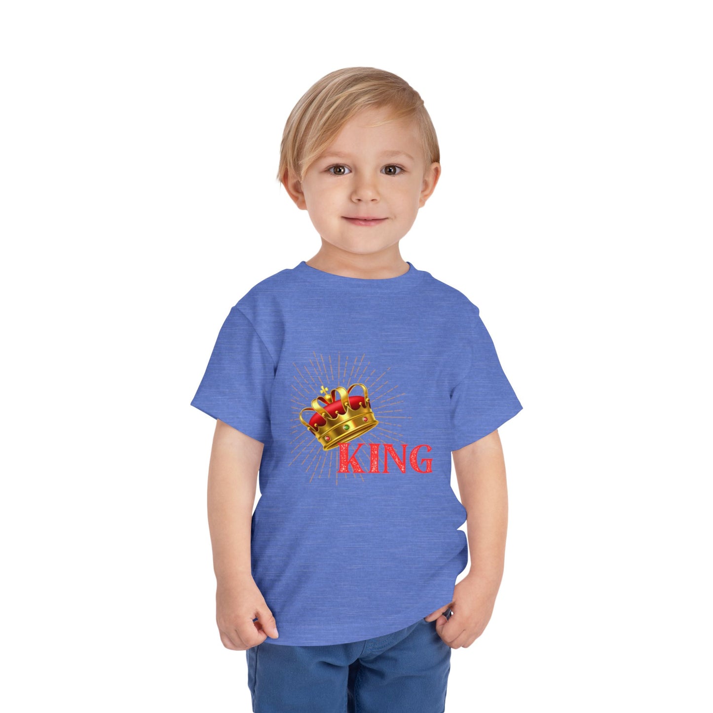 Toddler King Tee - Celebrate Royalty, Birthday Gift, Cute Toddler Shirt, Crown Design, Fun Casual Wear, Kids Apparel
