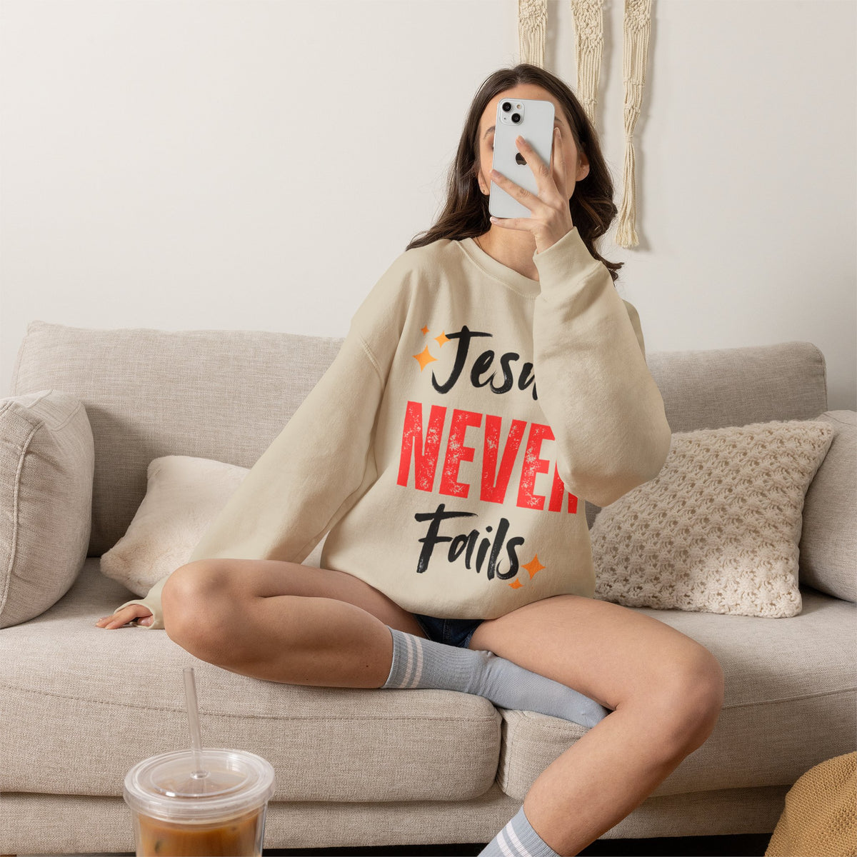 Jesus Never Fails Sweatshirt