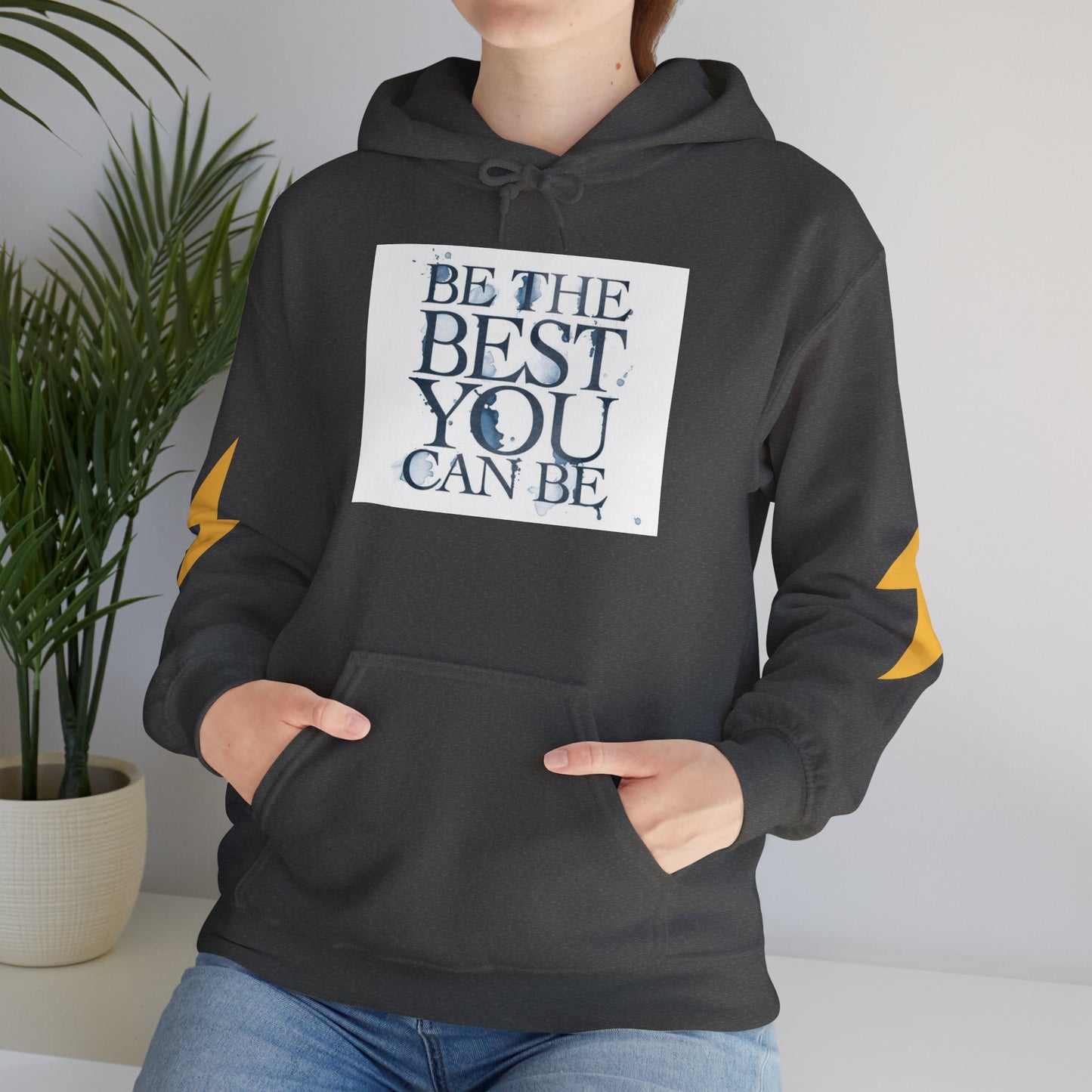 Inspirational Quote Hoodie, Motivation Sweatshirt, Unisex Gift, Cozy Casual Wear, Perfect for Holidays, Be The Best You Can Be