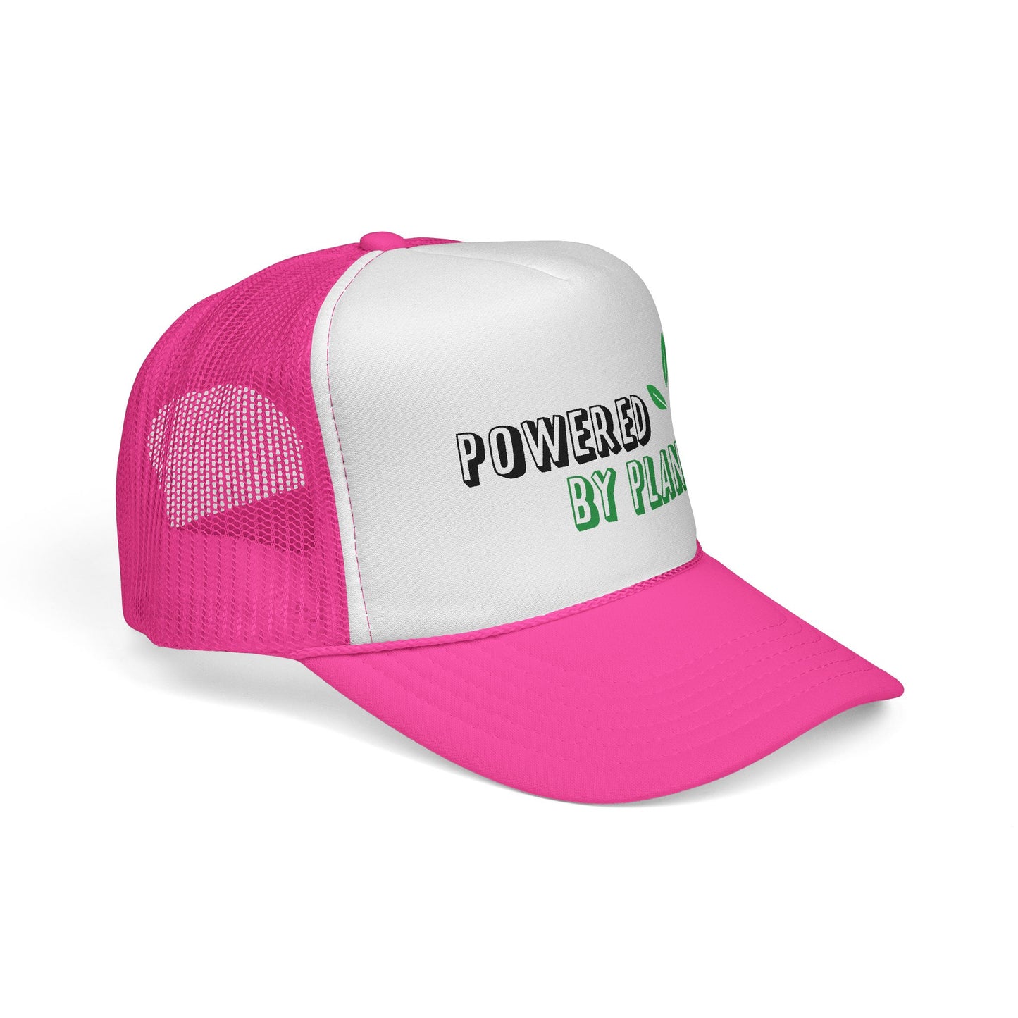 Eco-Friendly Trucker Cap - Powered by Plants, Sustainable Gift, Casual Hat for Plant Lovers, Gardening Accessory, Everyday Wear, Earth Day