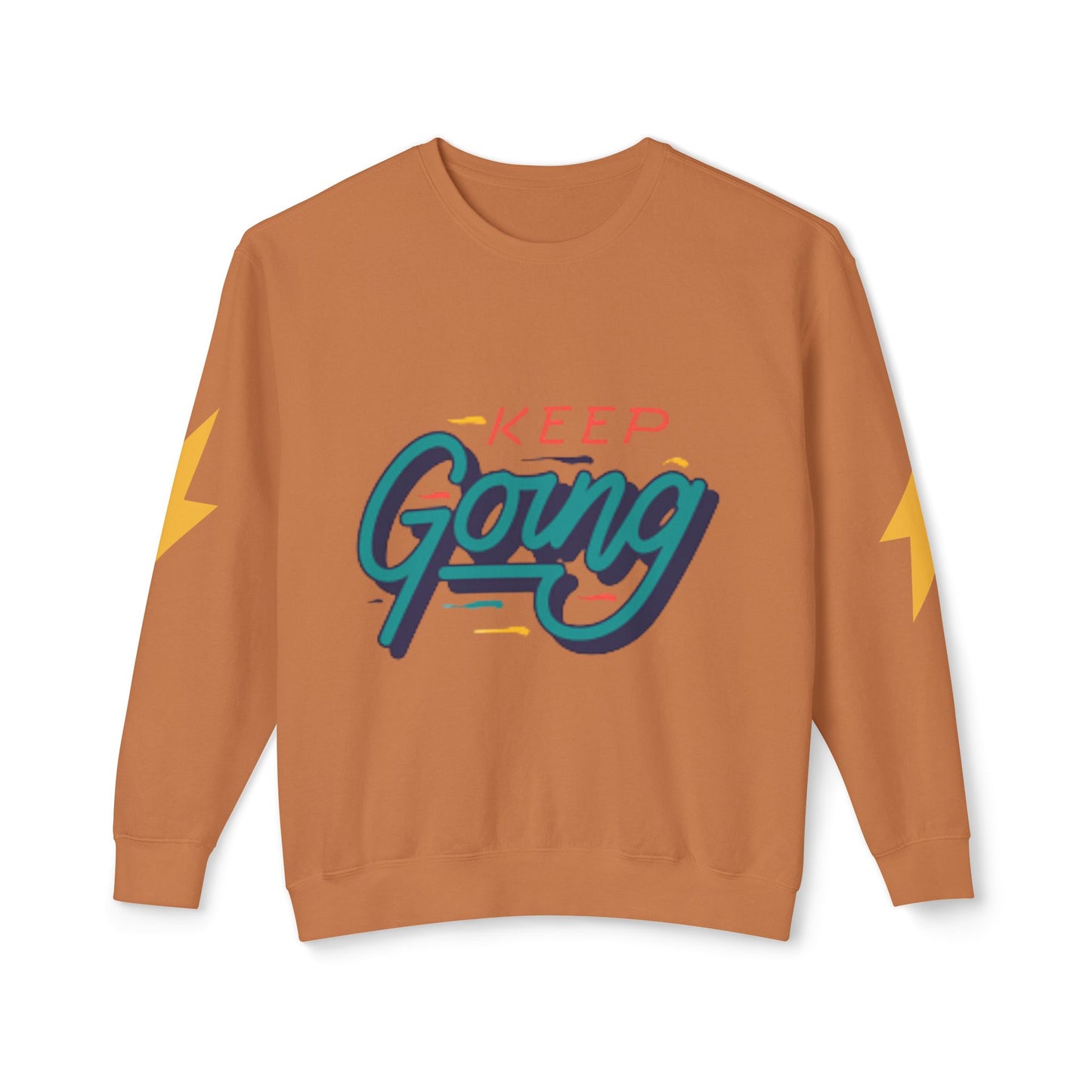 Motivational Unisex Lightweight Crewneck Sweatshirt - Keep Going, Casual Wear, Gift for Friends, Daily Inspiration, Positive Vibe, [...]