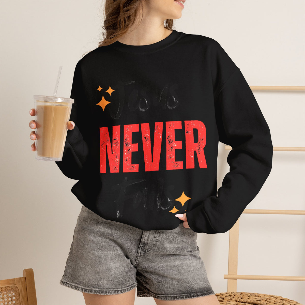 Jesus Never Fails Sweatshirt