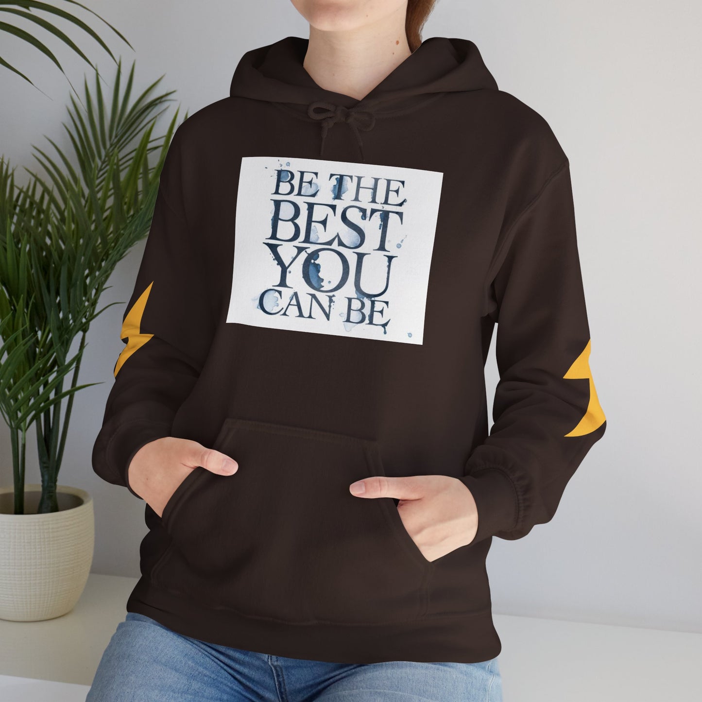 Inspirational Quote Hoodie, Motivation Sweatshirt, Unisex Gift, Cozy Casual Wear, Perfect for Holidays, Be The Best You Can Be