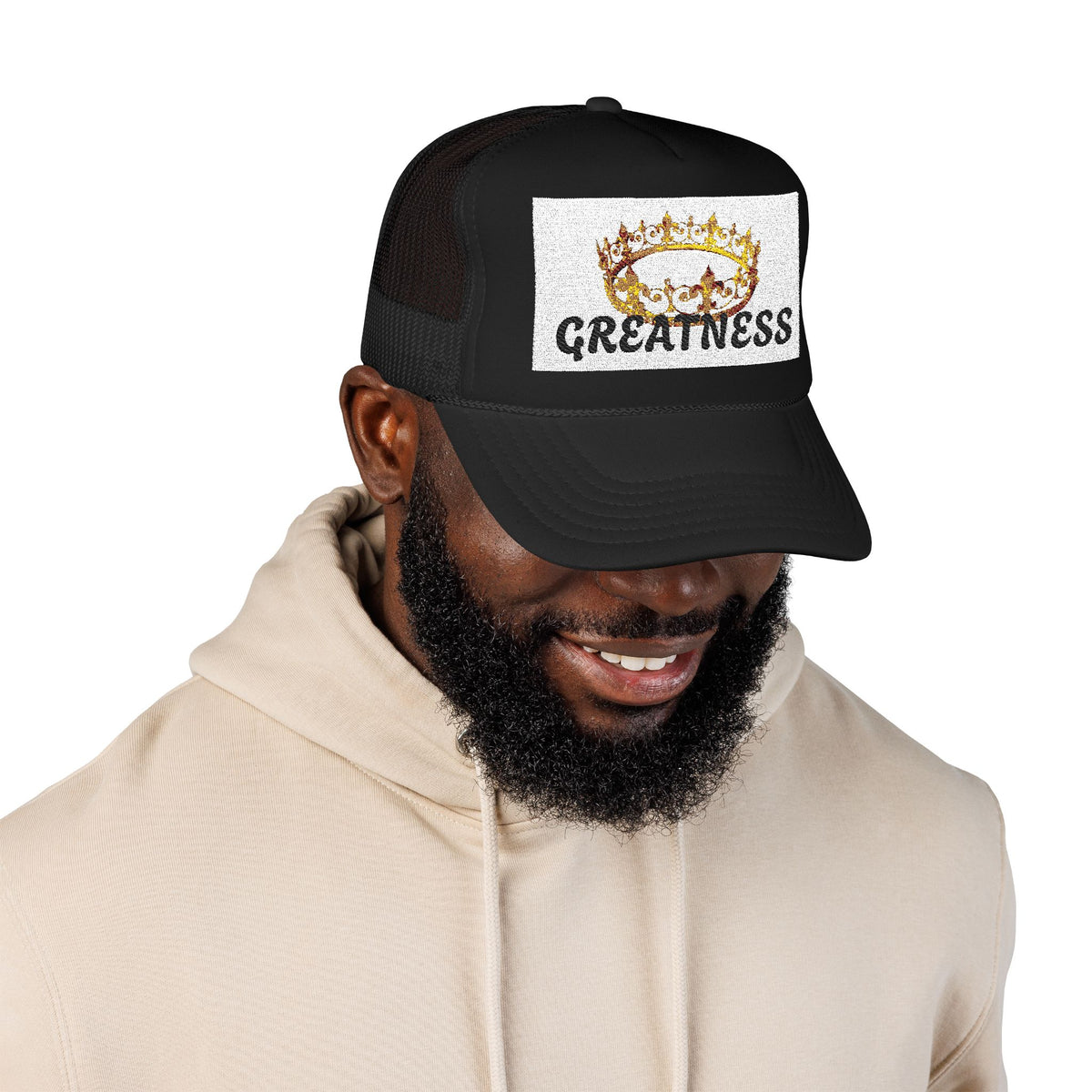 Greatness Hat — Foam Mesh Snapback Cap
